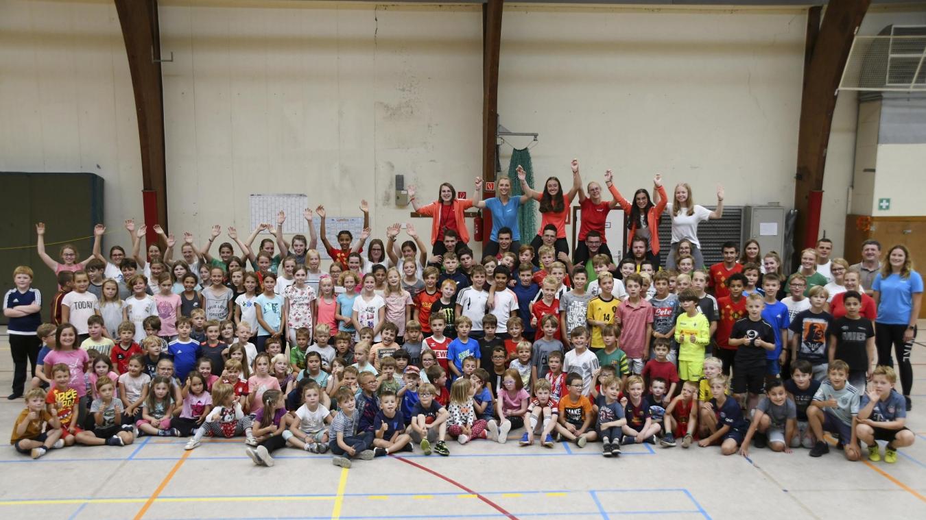 <p>230 Kinder waren zwei Wochen in Bewegung beim Sport- und Ferienlager der Großgemeinde Raeren</p>

