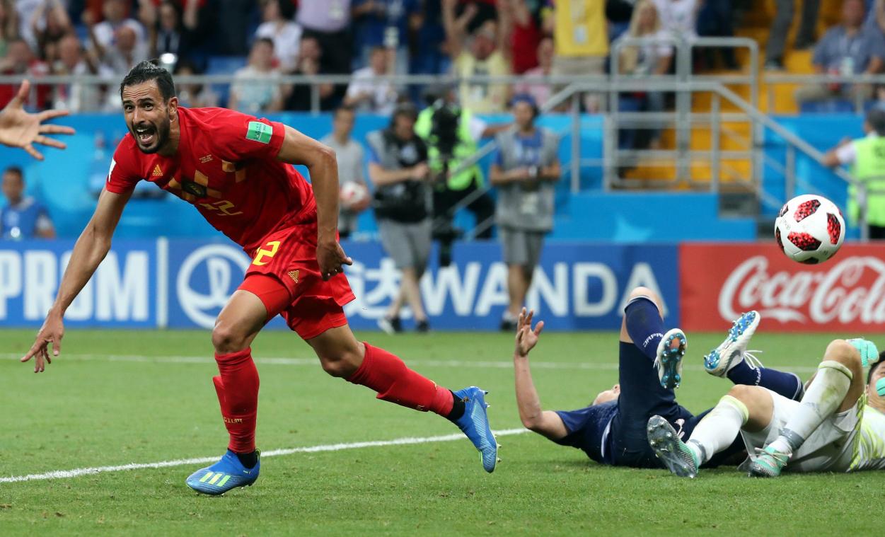 <p>Unvergessen: Im WM-Achtelfinale schießt Chadli die Roten Teufel in letzter Sekunde zum Sieg.</p>