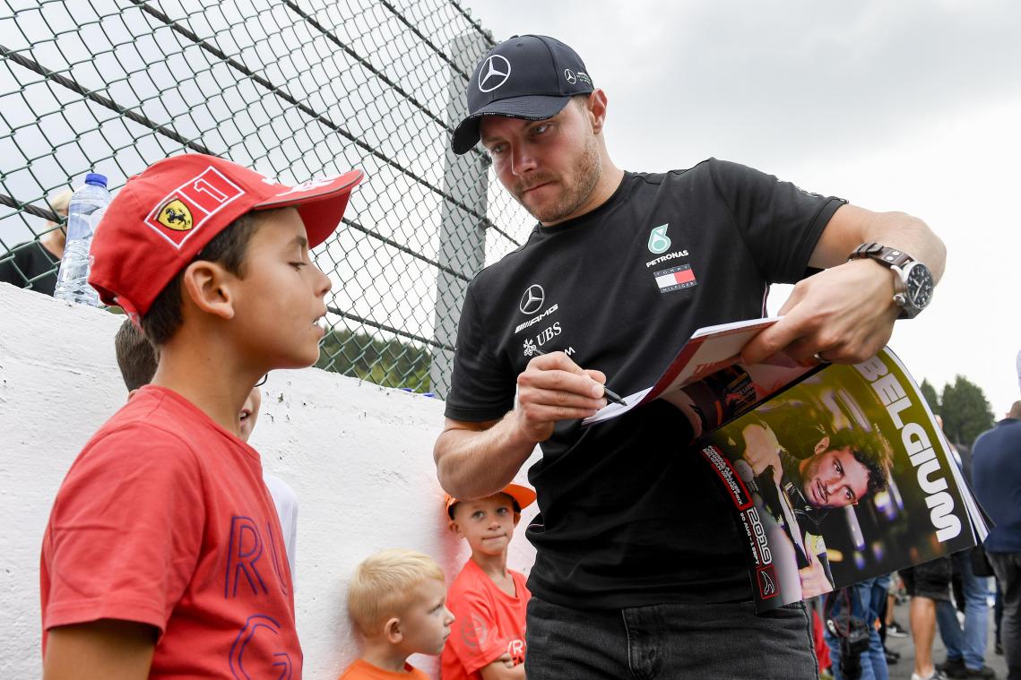 <p>Valtteri Bottas freut sich auf Spa.</p>