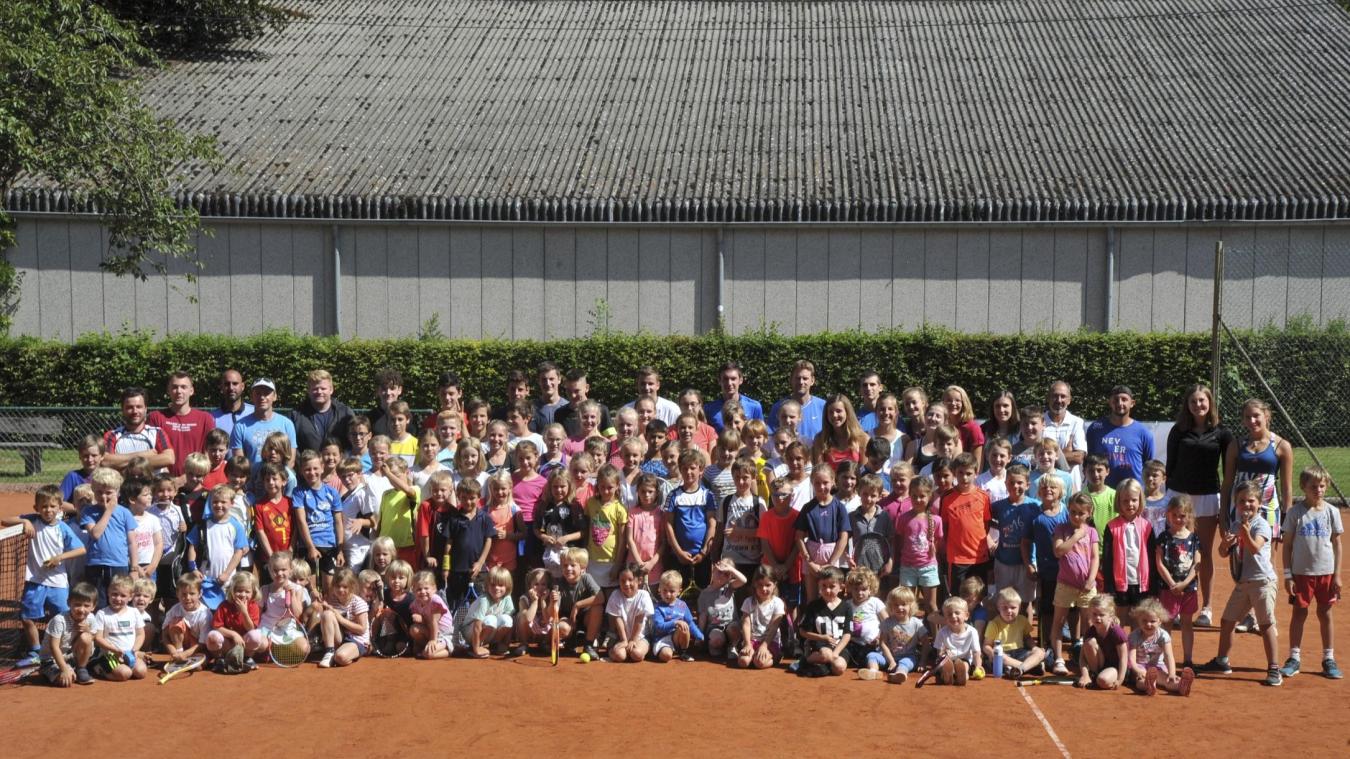 <p>Tennisferienlager des Tennisklubs Eupen lockte viele Teilnehmer zur Einführung in den „Weißen Sport“</p>
