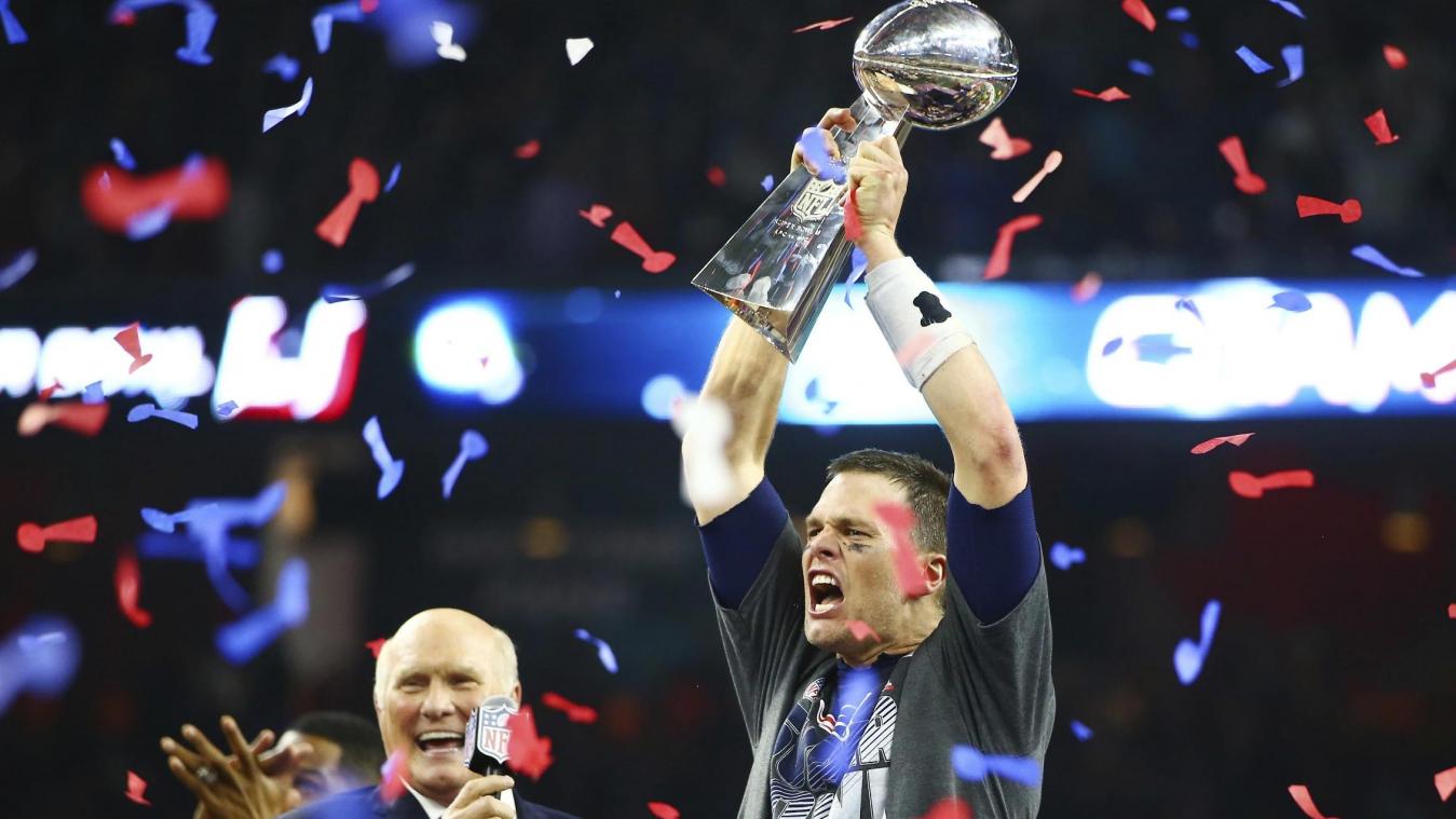 <p>Tom Brady (r.) feierte im Februar seinen sechsten NFL-Titel.</p>