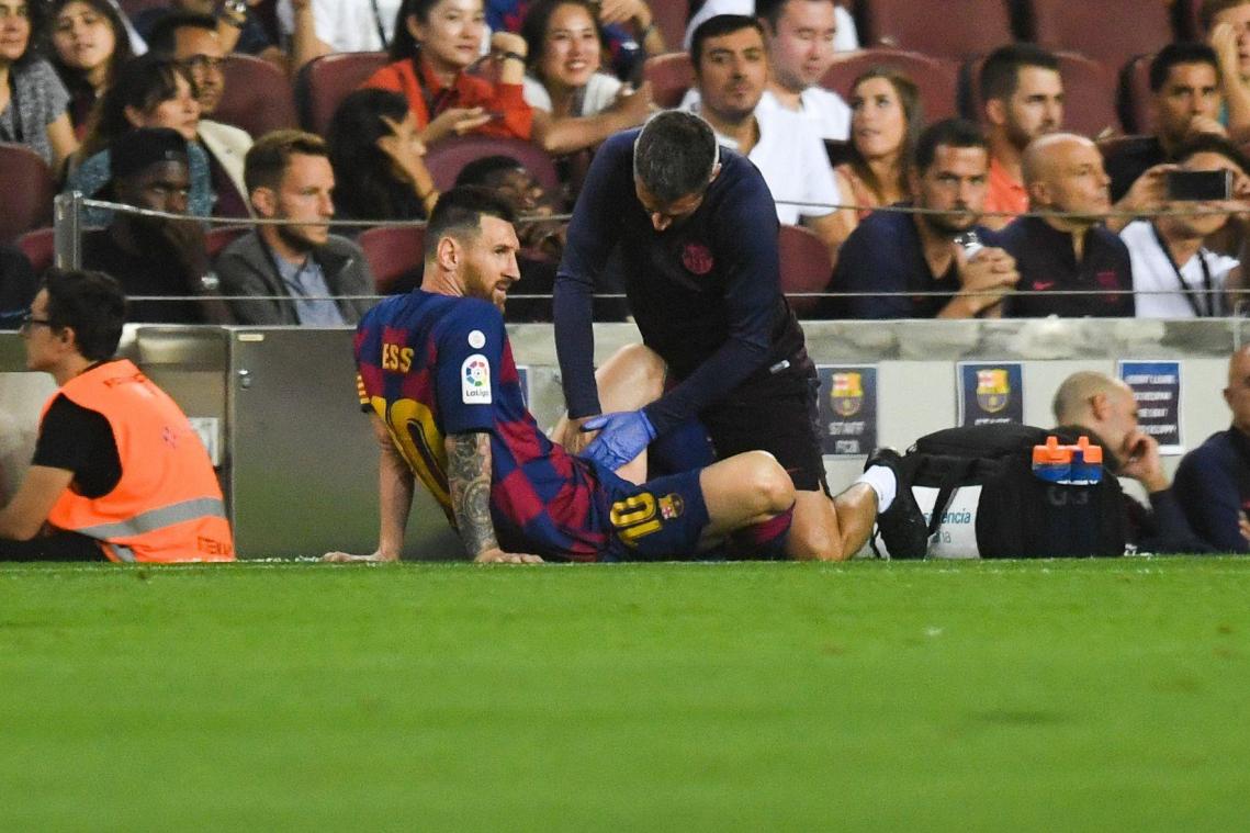 <p>Lionel Messi aus Vorsicht ausgewechselt</p>
