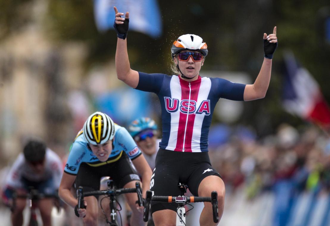 <p>Julie De Wilde (links) musste Megan Jastrab den Vortritt lassen.</p>