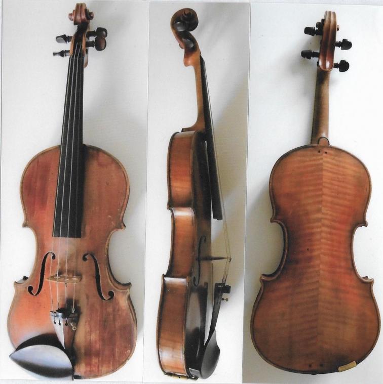 <p>Aufnahme der verschwundenen Geige von Biliana Voutchkova: „Sie hat eine besondere Farbe und kleine Macken an der rechten Seite, weil sie schon alt ist und mal kaputt war.“</p>