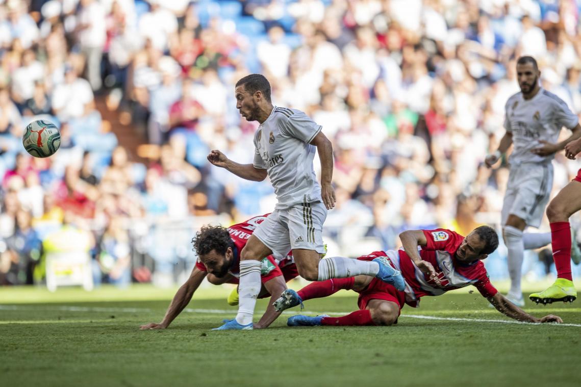 <p>Eden Hazard erzielte erstes Tor im Trikot von Real Madrid</p>

