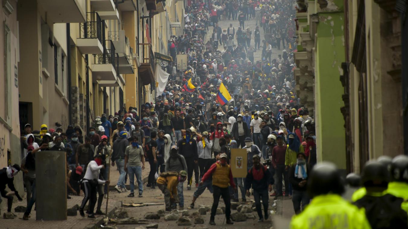 <p>In Ecuador – hier eine Aufnahme aus der Hauptstadt Quito – haben in den letzten Tagen bürgerkriegsähnliche Zustände geherrscht.</p>