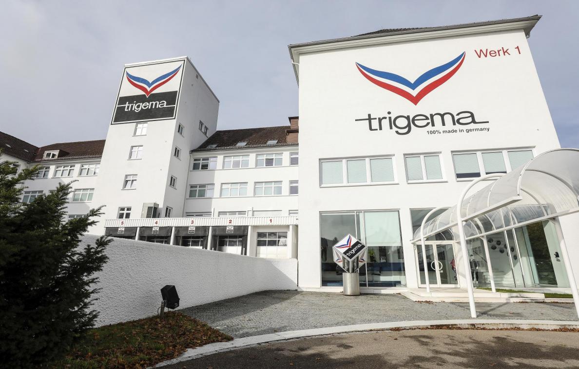 <p>Blick auf die Firmenzentrale des Textilunternehmens Trigema: Das schwäbische Unternehmen feiert in diesem Jahr 100-jähriges Bestehen.</p>