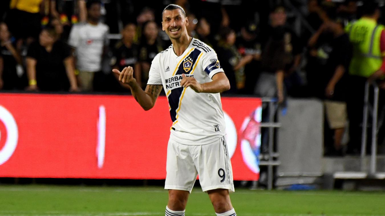 <p>Zlatan Ibrahimovic von Los Angeles Galaxy ärgerte sich über die Niederlage im Halbfinale der MLS.</p>