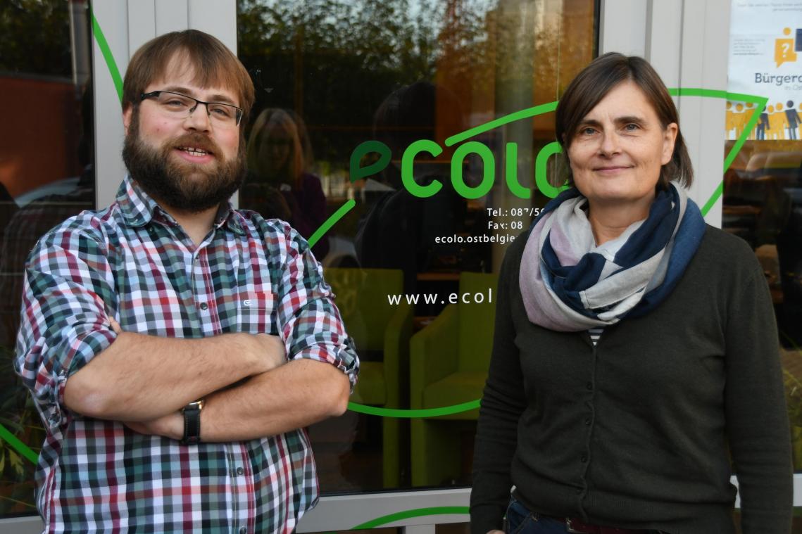 <p>Er Lehrer, sie Umweltpädagogin: Pascal Collubry und Ingrid Rosenstein wollen das Profil von Ecolo Ostbelgien weiter schärfen.</p>