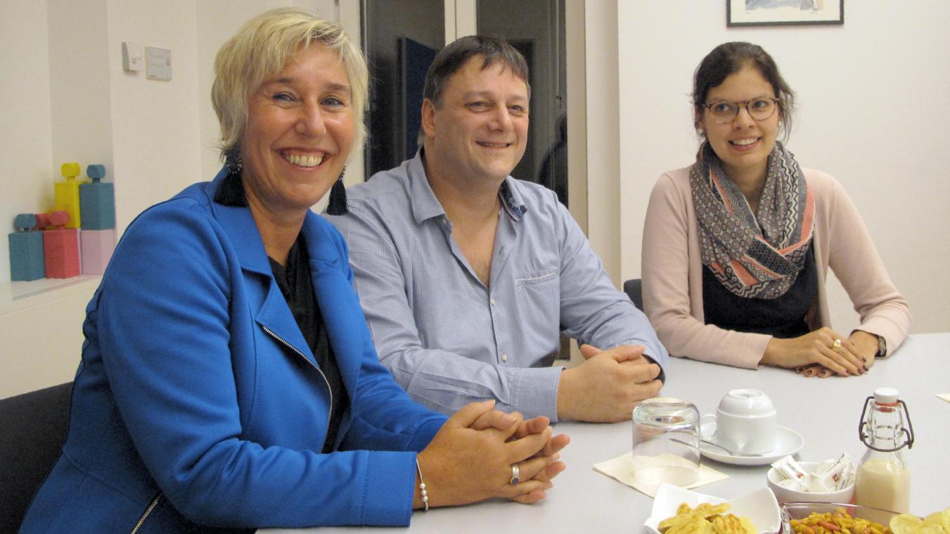 <p>Marion Decker, Didier Lejeune und Alice Threinen wurden per Zufall als Mitglieder des Bürgerrates ausgewählt.</p>
