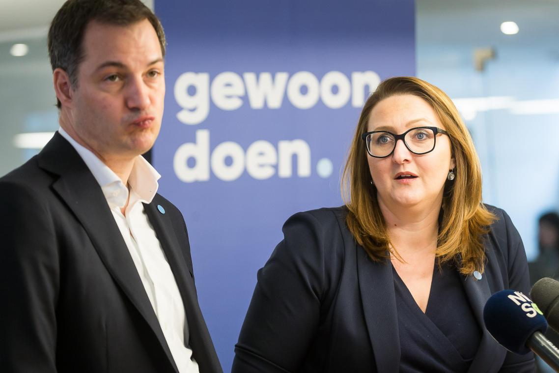 <p>Nicht auf derselben Linie bei Open VLD: Parteichefin Gwendolyn Rutten (r.) und Vizepremier Alexander De Croo.</p>