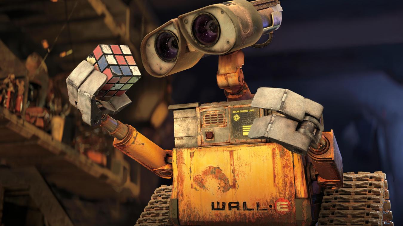 <p>Im Film WALL-E - Der Letzte räumt die Erde auf muss der kleine Roboter auf der Erde aufräumen.</p>