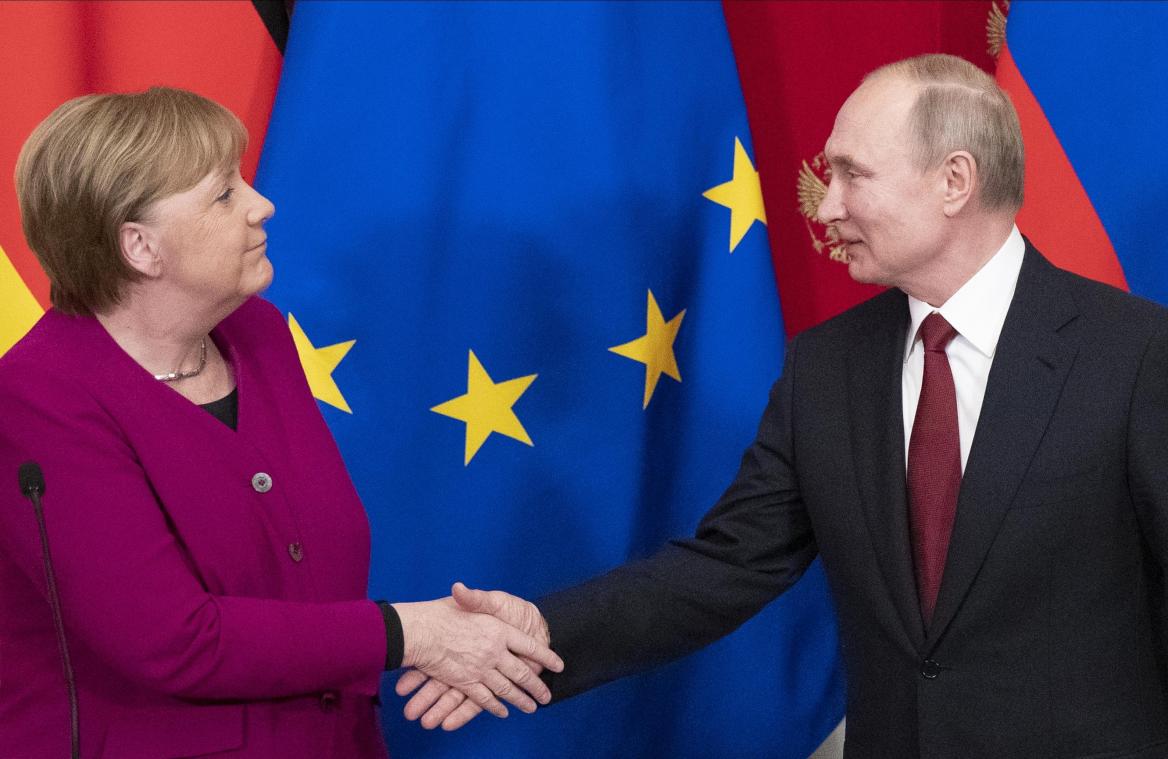 <p>Selbst die Körpersprache hat sich geändert:Merkel und Putin in Moskau.</p>