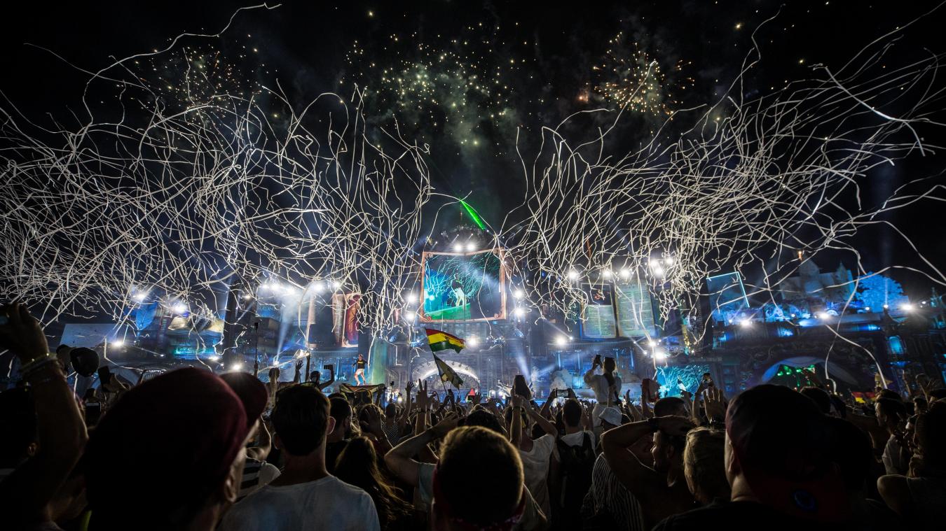 <p>Blick auf die letzte Ausgabe des Festivals Tomorrowland Ende Juli 2019.</p>