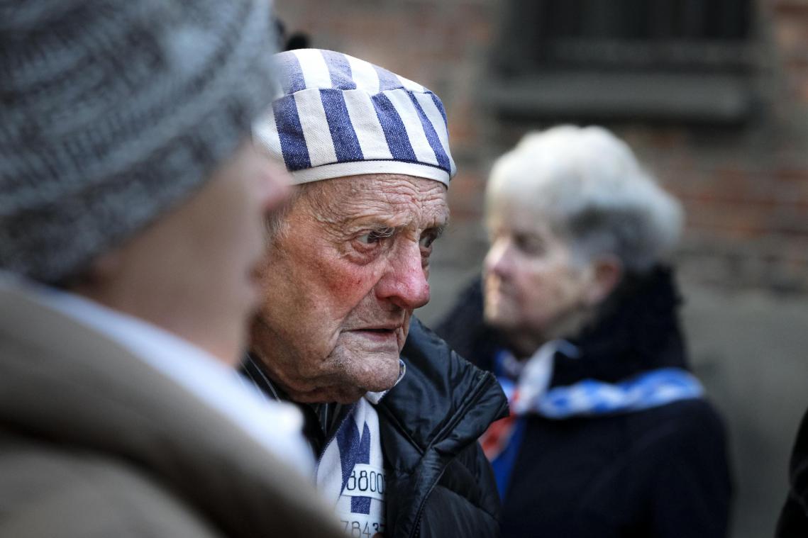 <p>Beeindruckt und beeindruckend: Igor Malicki, ein Auschwitz-Überlebender, beim Gedenktag. Über eine Million seiner Mitgefangenen überlebten das Grauen und Morden nicht.</p>