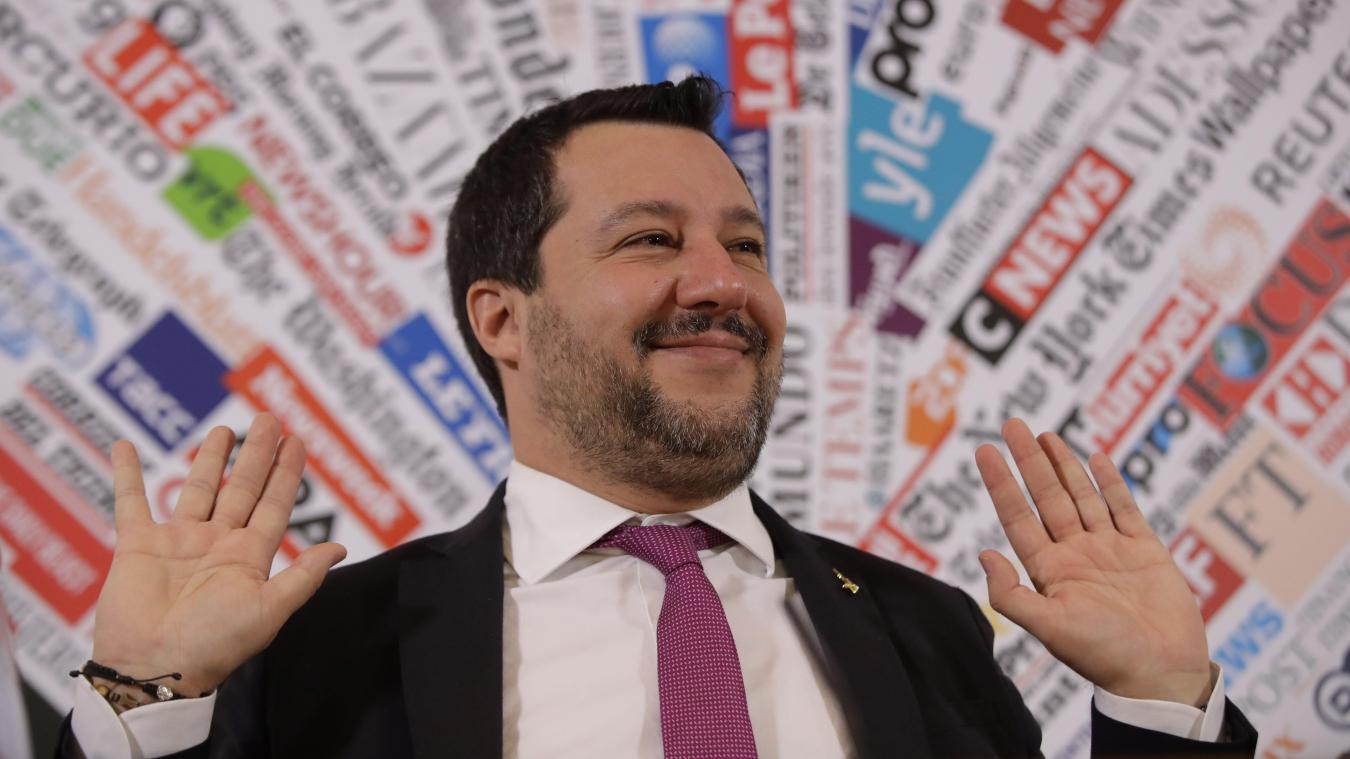 <p>Matteo Salvini, ehemaligen italienischen Innenminister, nimmt an einer Pressekonferenz der Foreign Press association teil. Der Senat in Rom hat die Immunität von Salvini aufgehoben.</p>