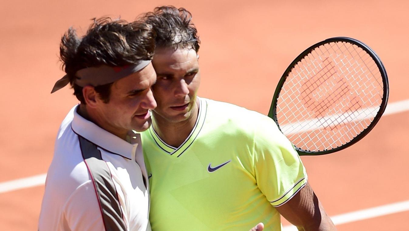 <p>Roger Federer (l.) unterlag Rafael Nadal im Halbfinale der French Open 2019.</p>