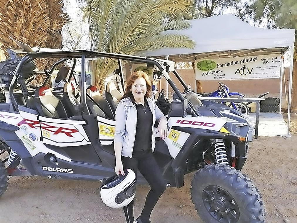 <p>Mit diesem „Side by Side Vehicle“ nimmt Viviane Königs an der Rallye Aïcha des Gazelles teil.</p>