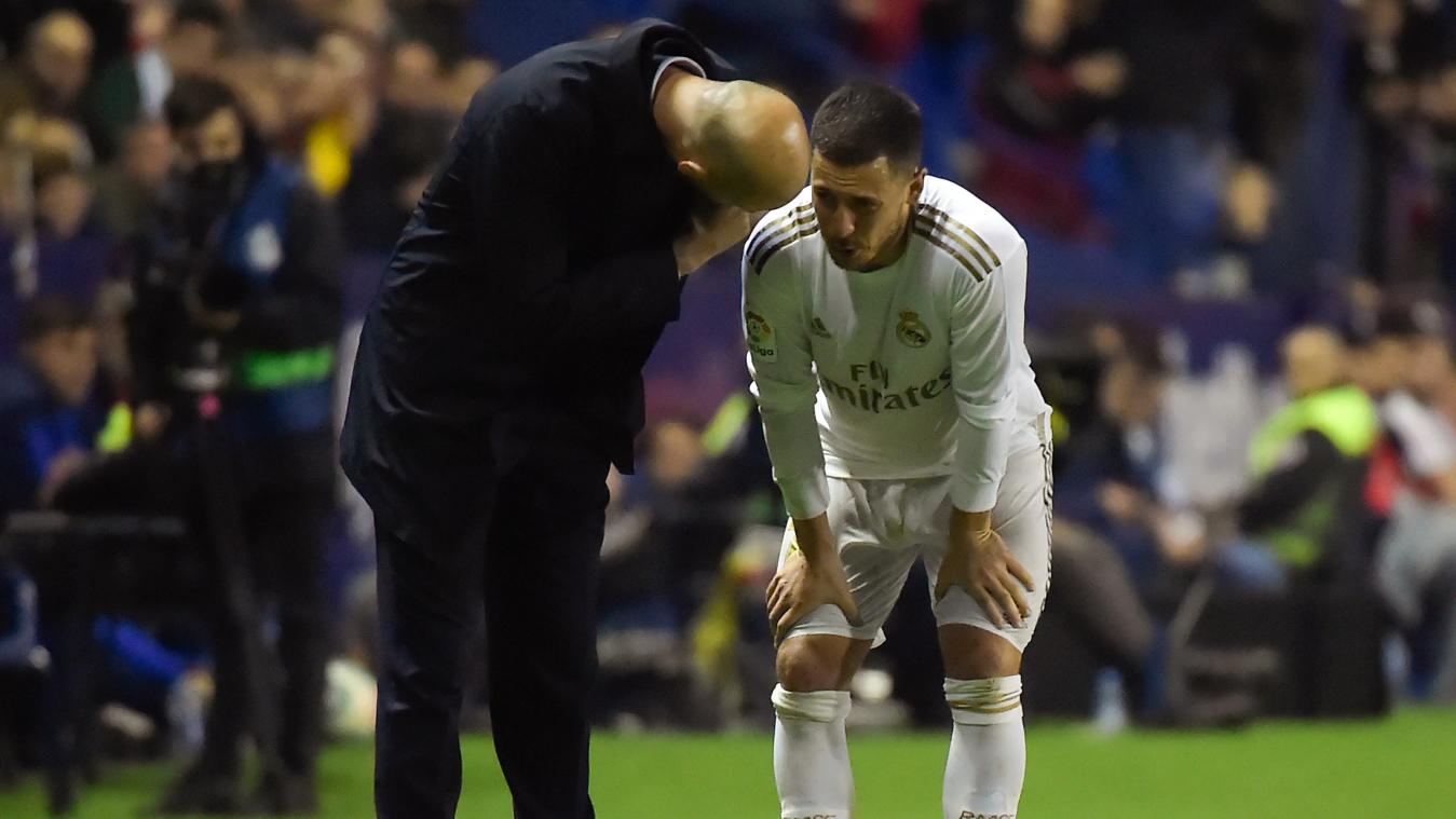 <p>Nationalspieler Eden Hazard verletzte sich gegen Levante.</p>
