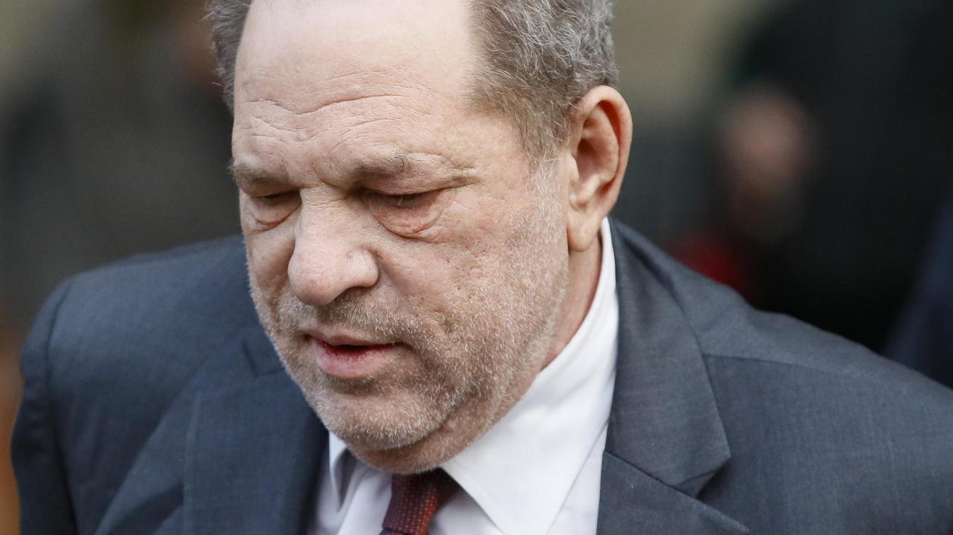 <p>Harvey Weinstein, Filmproduzent aus den USA, verlässt das Gerichtsgebäude.</p>
