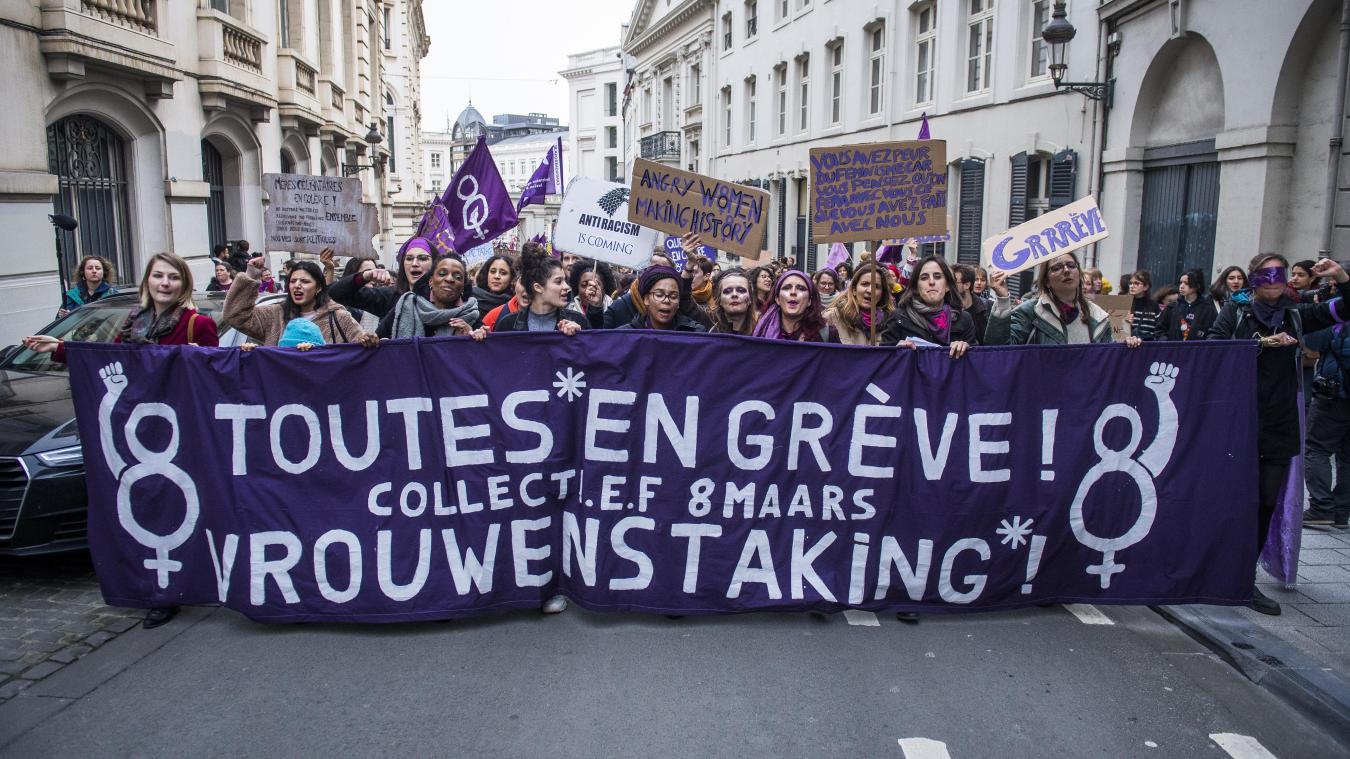 <p>2019 fand der erste Streik des Bündnisses „Collecti.e.f 8 maars“ in Brüssel statt.</p>