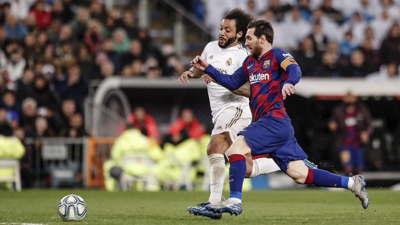 <p>Real Madrids Marcelo und Barcelonas Superstar Lionel Messi trafen noch vor wenigen Wochen im Clasico aufeinander.</p>