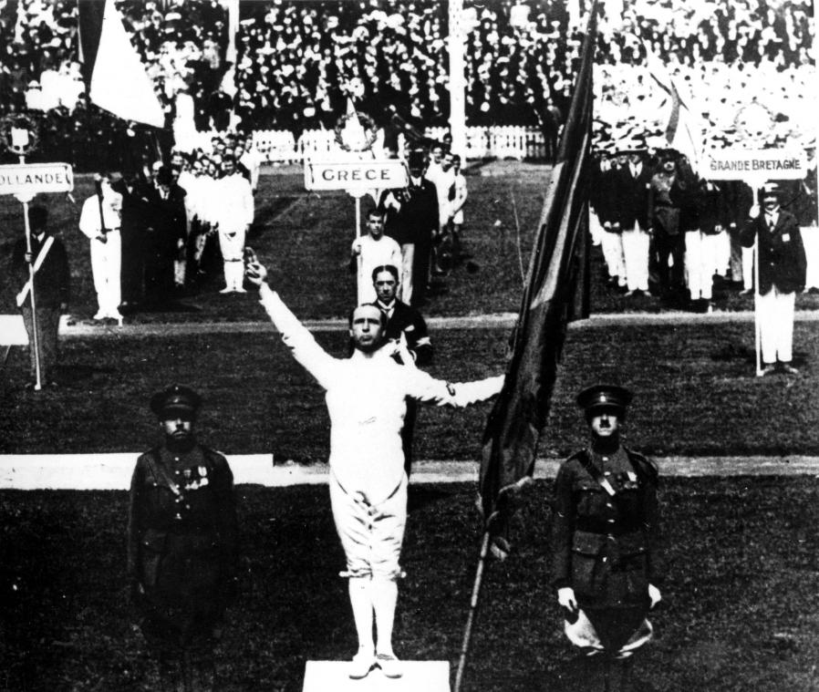 <p>Victor Boin legte den allerersten Olympischen Eid ab.</p>