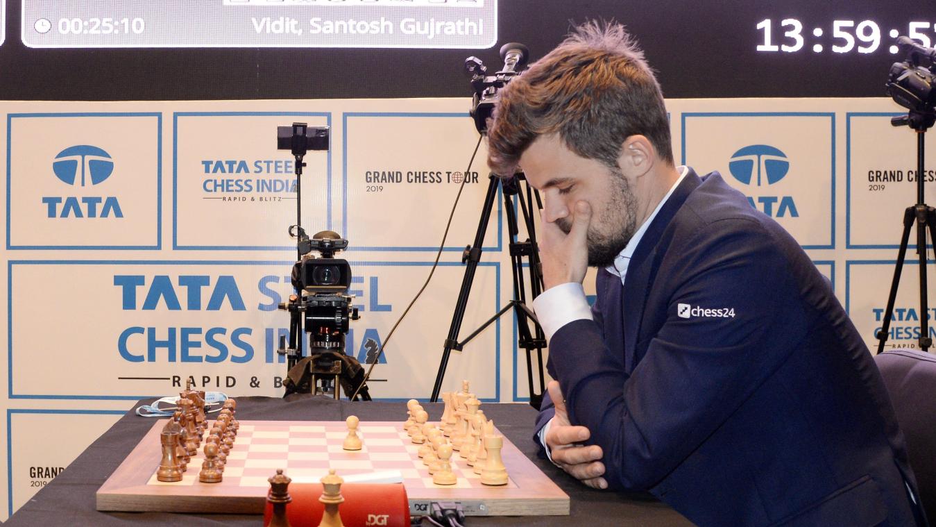 <p>Diese Aufnahme zeigt Magnus Carlsen bei einem Turnier im Novmeber 2019.</p>