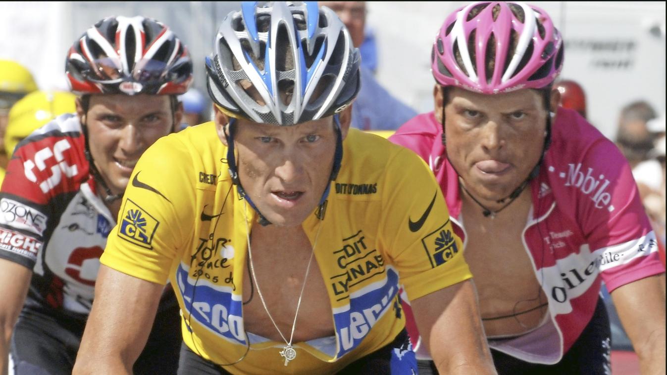 <p>Lance Armstrong, hier im Duell mit Jan Ullrich bei der Tour de France 2005.</p>