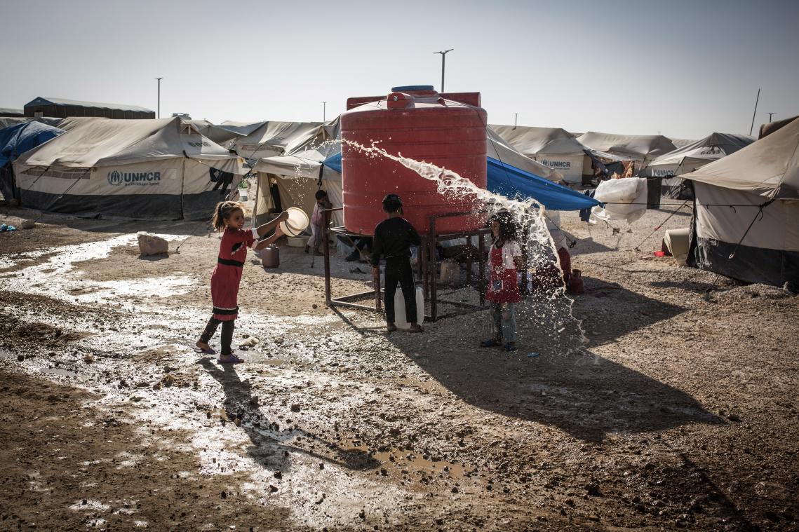 <p>Das Flüchtlingslager Ain Issa im Norden Syriens.</p>