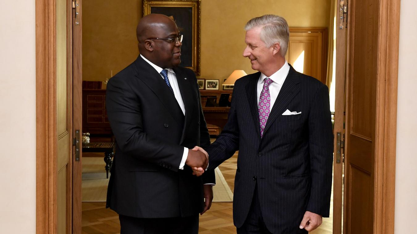 <p>Der kongolesische Präsidenten Félix Tshisekedi hat im September des letzten Jahres König Philippe (rechts) in Brüssel einen Besuch abgestattet.</p>
