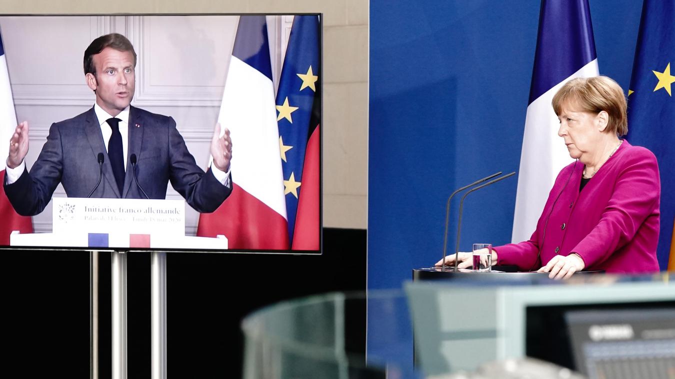 <p>Video-Gipfeltreffen zum Balkan-Konflikt mit Merkel und Macron</p>
