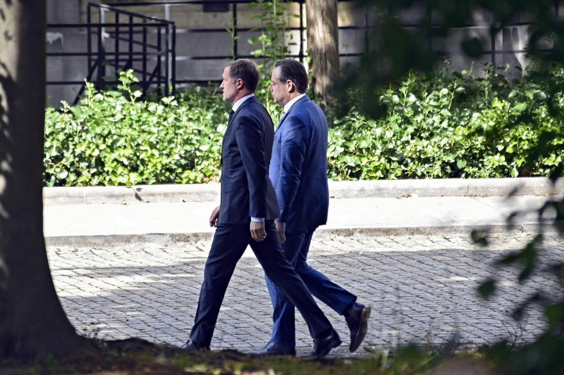 <p>„Es geht in die richtige Richtung“: Bart De Wever (r.) und Paul Magnette.</p>