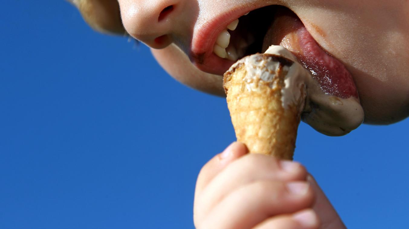 <p>Bei den Temperaturen tut ein Eis sehr gut.</p>