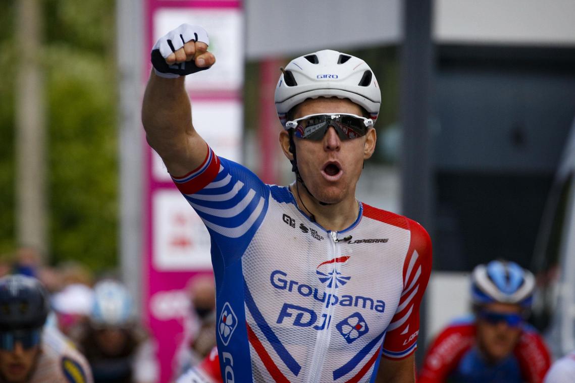 <p>Arnaud Démare hatte auf der Ziellinie in Wavre die besten Beine.</p>
