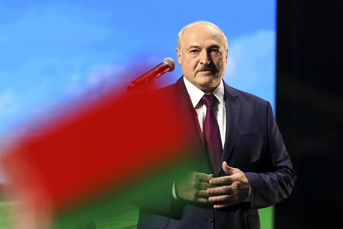 <p>17. September 2020, Belarus: Alexander Lukaschenko spricht auf einem Frauenforum in Minsk.</p>
