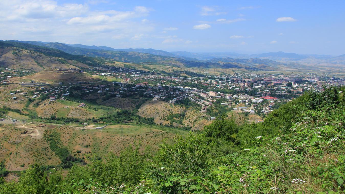 <p>Die Gebietshauptstadt Stepanakert in Berg-Karabach mit ihren rund 60.000 Einwohnern.</p>