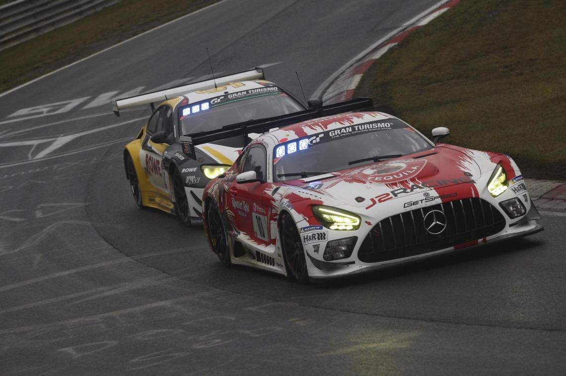 <p>Der Mercedes AMG GT3 mit u. a. dem Eupener Markus Palttala. Fotos: Herbert Simon</p>