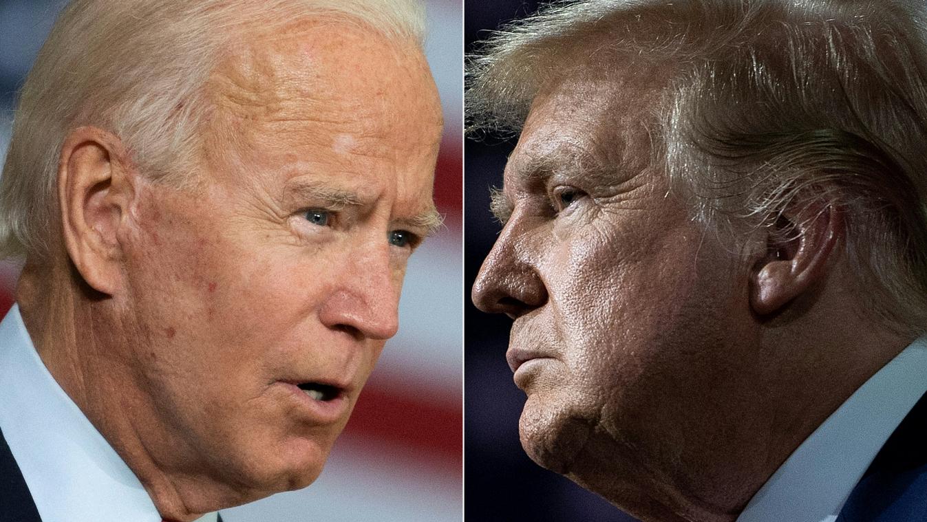 <p>Duellieren sich im TV: Donald Trump (rechts) und Joe Biden (links).</p>