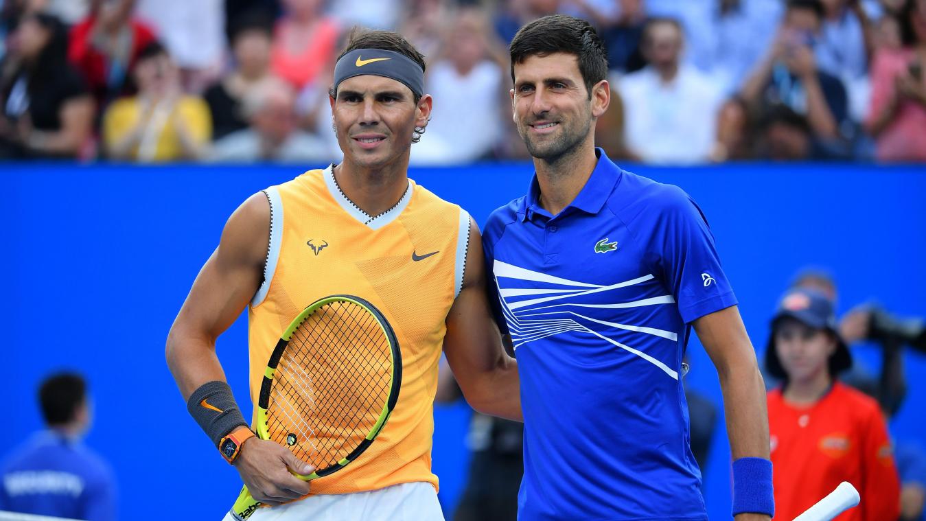 <p>Treffen im Finale aufeinander: Rafael Nadal (links) und Novak Djokovic (rechts).</p>