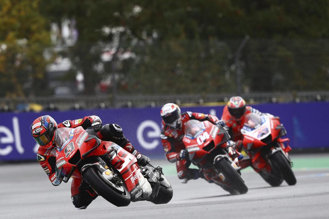 <p>Ducati-Pilot Danilo Petrucci gewinnt in Le Mans.</p>