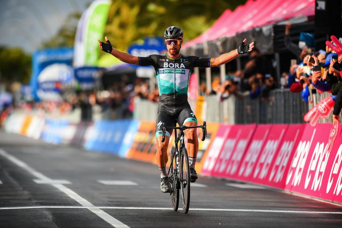 <p>Peter Sagan durfte endlich wieder jubeln.</p>