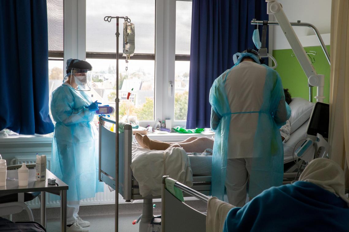 <p>Die Krankenhäuser in Belgien füllen sich mit Covid-19-Patienten.</p>
