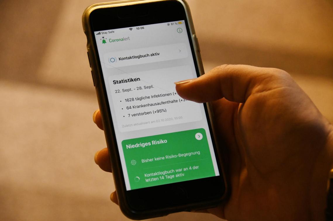 <p>Wie viele Menschen die App „Coronalert“ tatsächlich nutzen, ist nicht bekannt. Man weiß allerdings, dass sie bisher über 1,7 Millionen Mal heruntergeladen wurde und somit 25 Prozent aller belgischer Smartphone-Nutzer erreicht worden ist.</p>