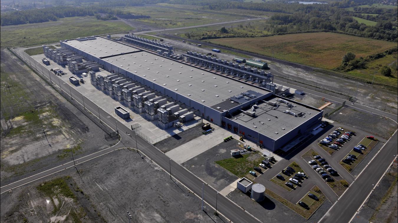 <p>Ein Blick auf die bestehende Anlage des Internetgiganten Google in Saint-Ghislain</p>