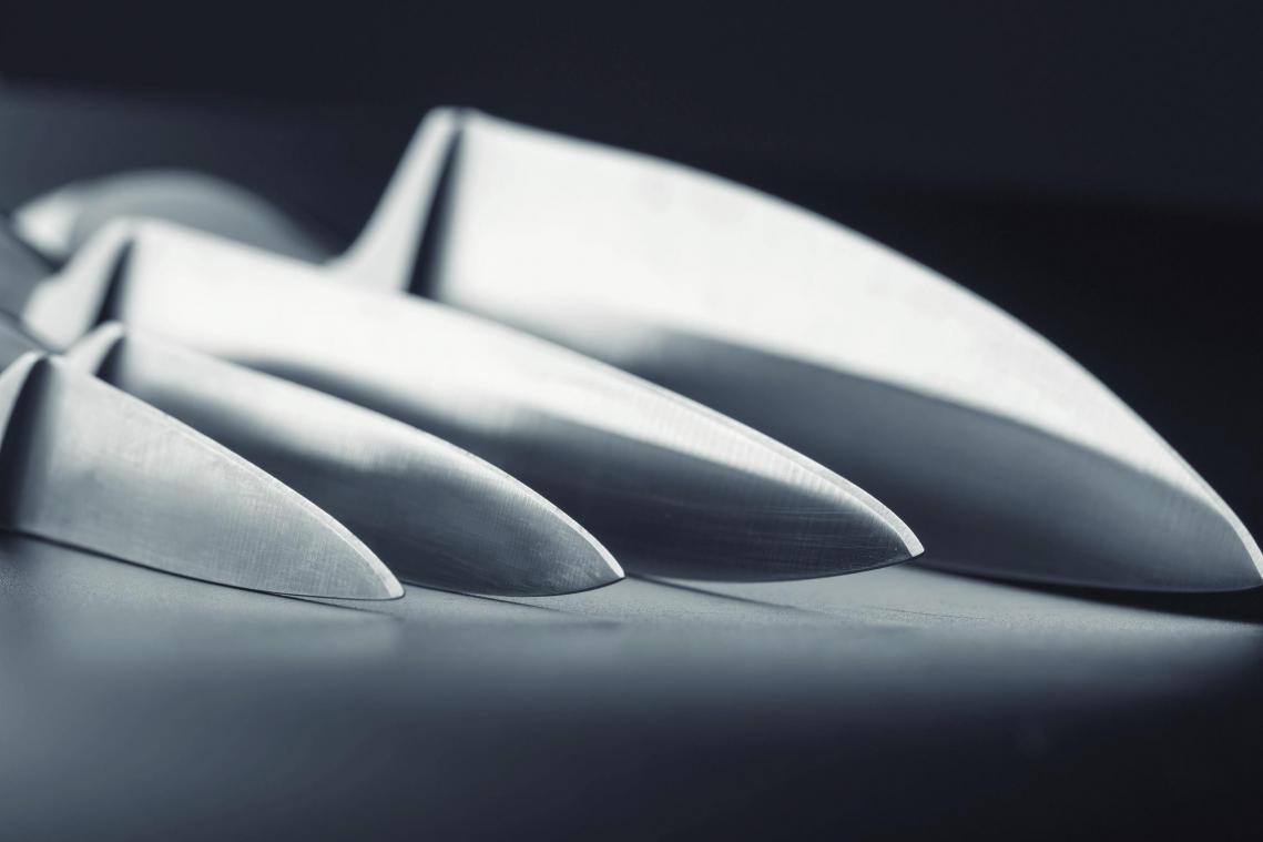 <p>Vier Messer wurden im Pkw des Angeklagten gefunden.</p>