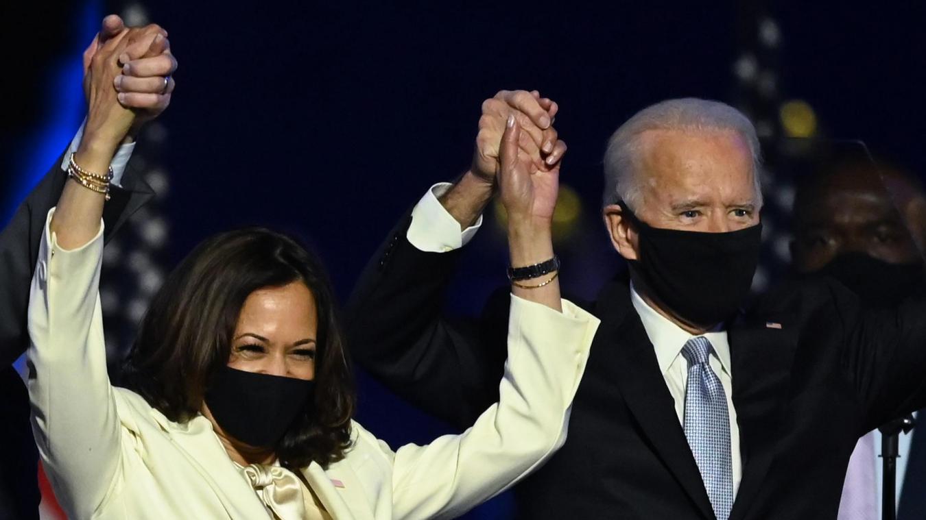 <p>Wurden ausgezeichnet: Joe Biden und Kamala Harris.</p>
