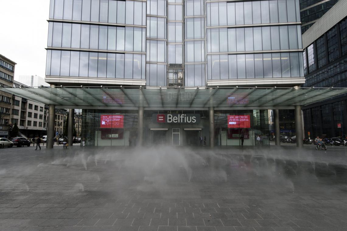 <p>Der Hauptsitz von Belfius in Brüssel.</p>
