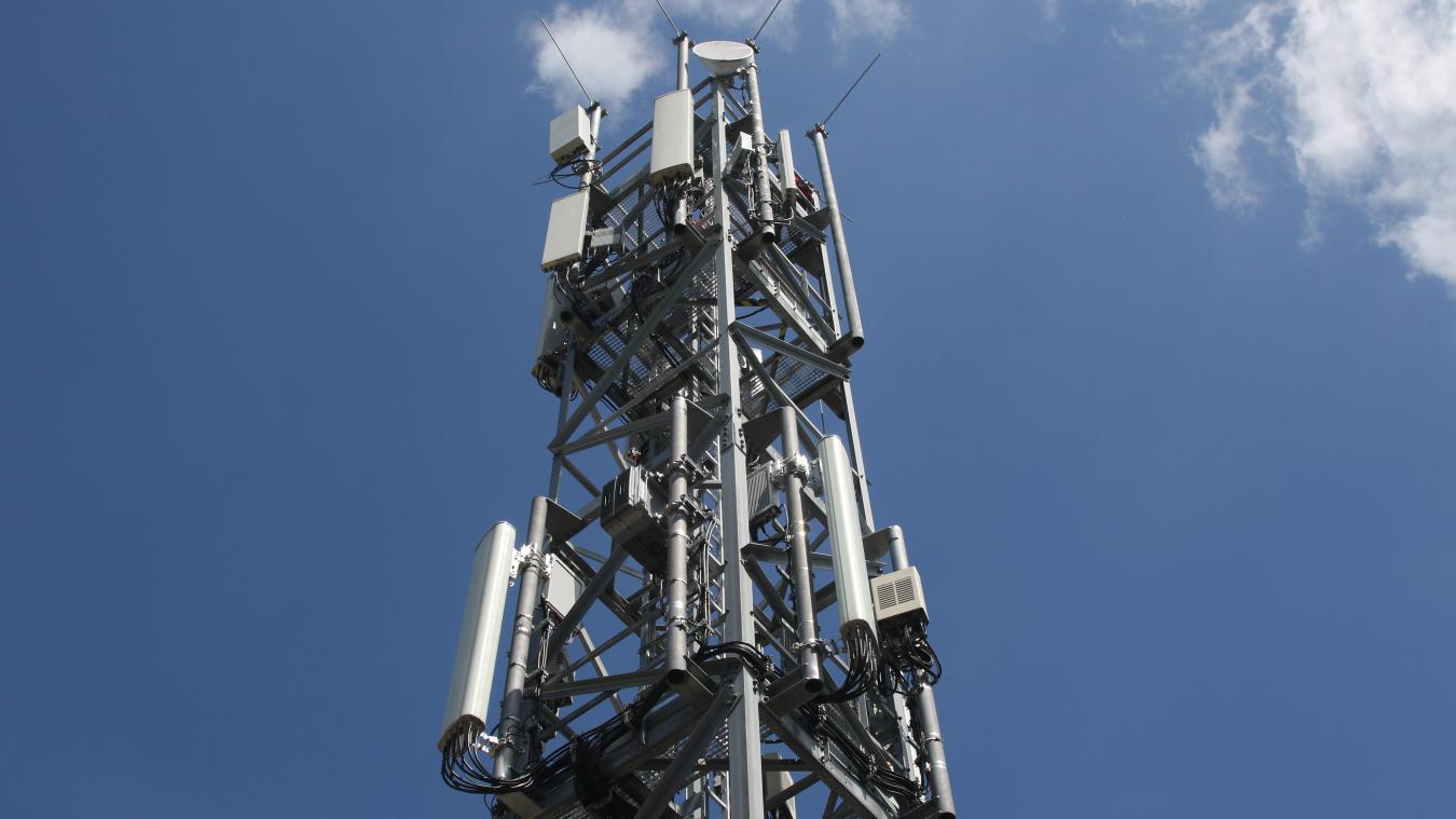 <p>Ein Mobilfunkmast für den Ausbau von 5G.</p>