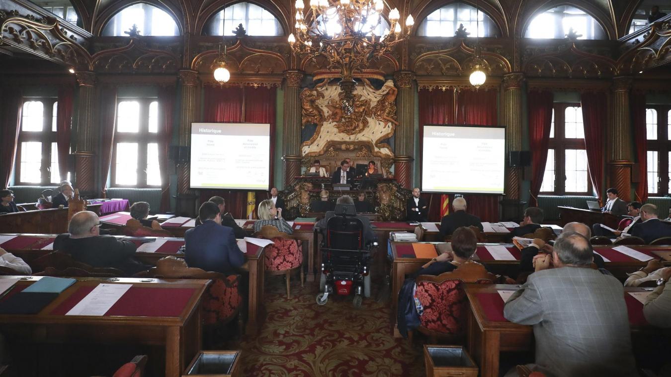 <p>Blick auf eine Sitzung des Lütticher Provinzialrates</p>